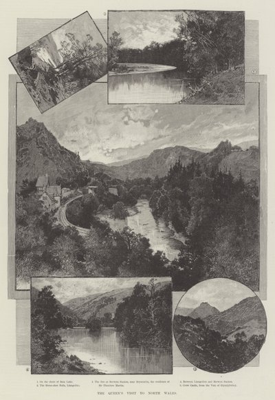 女王の北ウェールズ訪問 作： Charles Auguste Loye